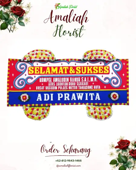 Papan Bunga Ucapan Selamat Plaju Ulu